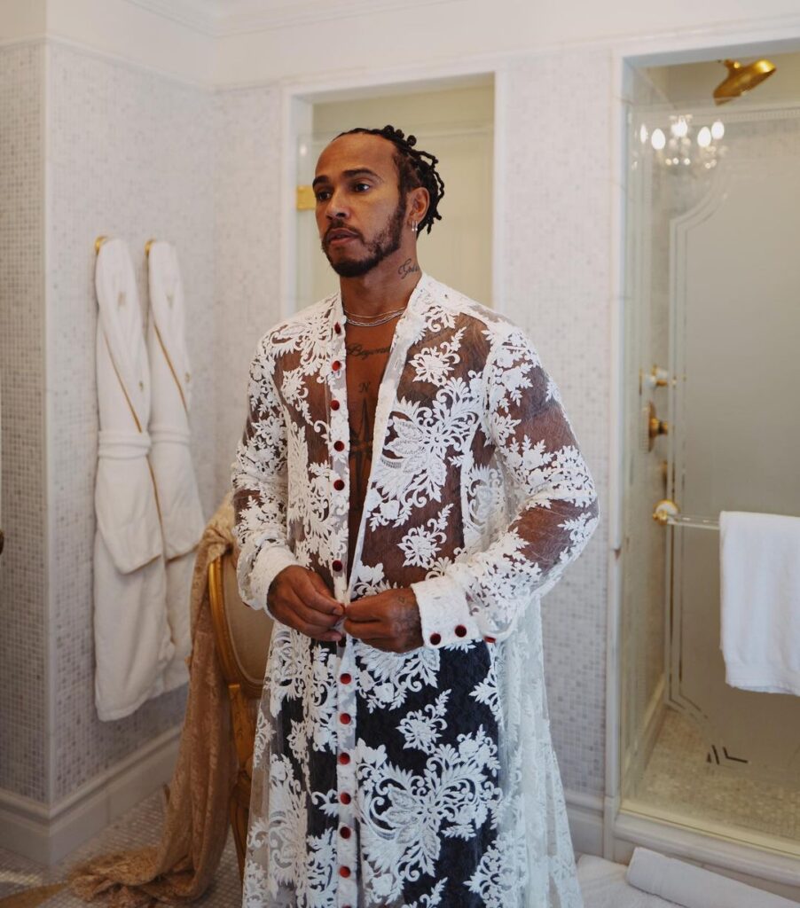 Lewis Hamilton at MET Gala 2021